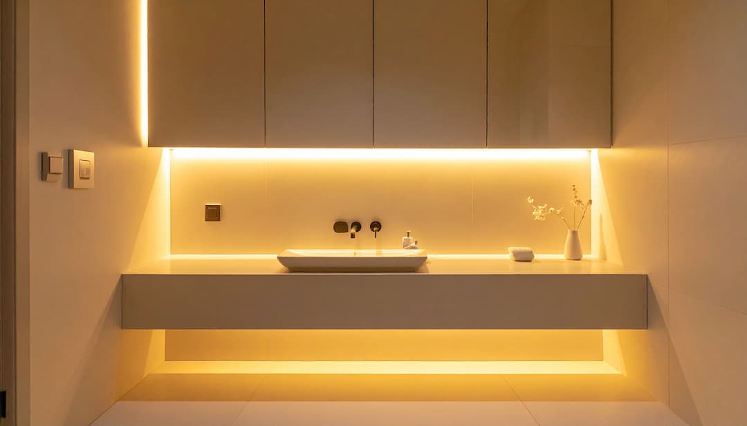 modern bathroom lightning